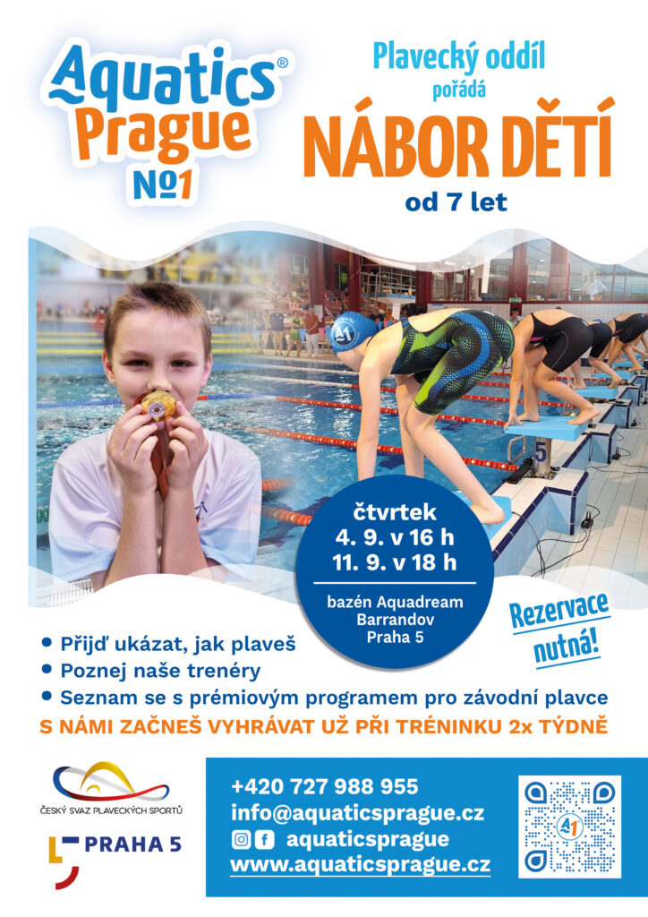 nábor dětí do plaveckého oddílu - zápis