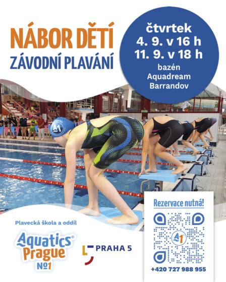 Nábor dětí-závodní plavání_plavecký oddíl praha5