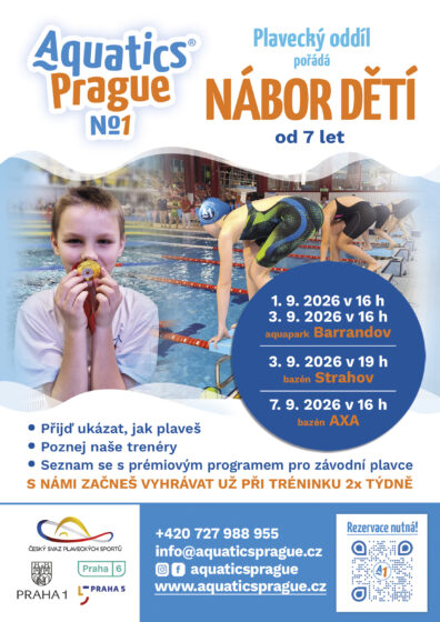 Nábor do plaveckeho oddilu Aquatics Prague No1