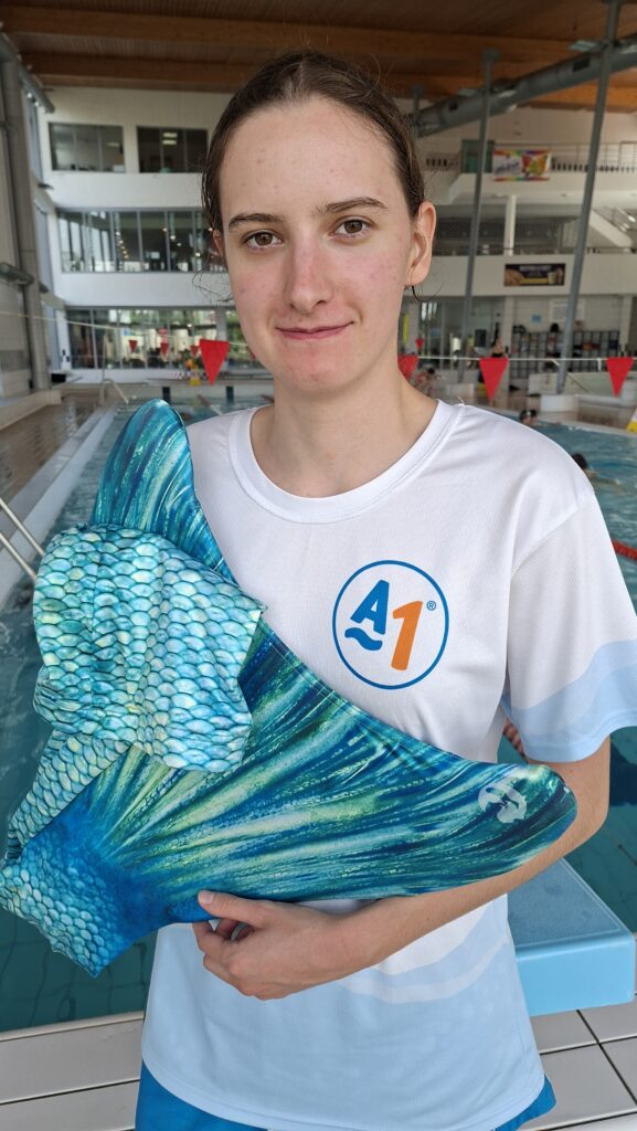 Kája - trenérka plavání a mermaidingu v Aquatics Prague No1